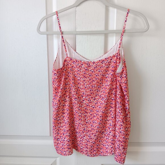 GAP Women's Pink Coral Heart Drapy Camisole Size M - Picture 2 of 12